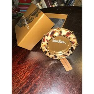 Jay Strongwater Round Frame  Animal Print  Swarovski Crystal 3"